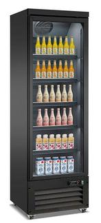 Koelkast 1 Glasdeur Zwart Ceb-500R Bl, Verzenden