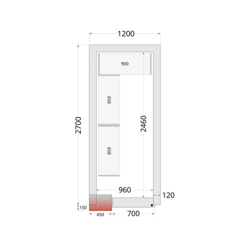 Shelf Rack System Kit CRNF1227 - T-46222, Zakelijke goederen, Horeca | Keukenapparatuur, Nieuw in verpakking, Koelen en Vriezen