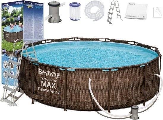 Bestway Steel Pro Max 549x122 cm - veel accessoires - Rat..., Tuin en Terras, Zwembaden, Nieuw, Ophalen of Verzenden