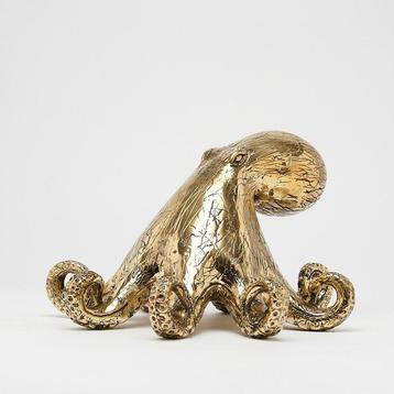 Beeld, No Reserve Price -  A Octopus Sculpture in Polished