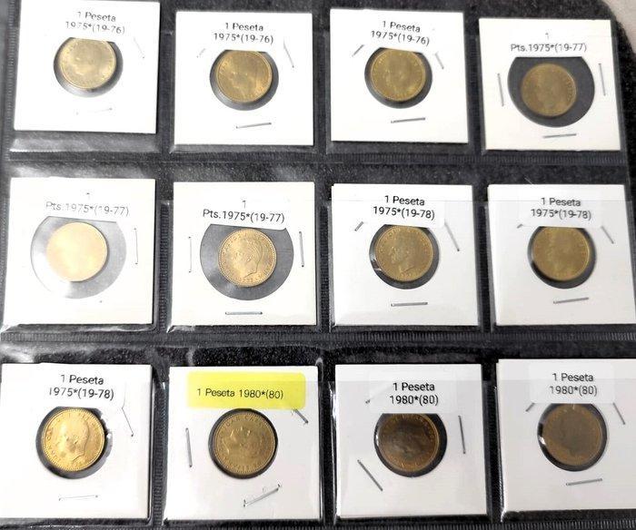 Koninkrijk Spanje. Juan Carlos I. 60 monedas (1975-1997), Postzegels en Munten, Munten | Europa | Niet-Euromunten