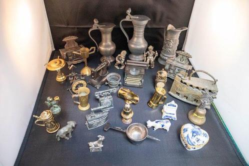 Miniatuur beeldje (29) - Tin, koper, metaal, keramiek, Antiek en Kunst, Curiosa en Brocante