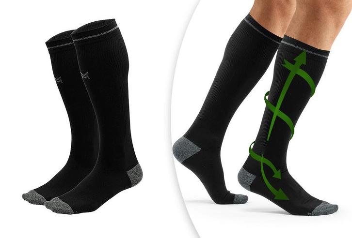 2dekans | Milanoro Set of 2 compression socks Unisex Maat, Sport en Fitness, Overige Sport en Fitness, Ophalen of Verzenden