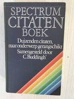 Spectrum Citatenboek 9789027482532, Boeken, Woordenboeken, Gelezen, C. Buddingh', Nederlands, Verzenden