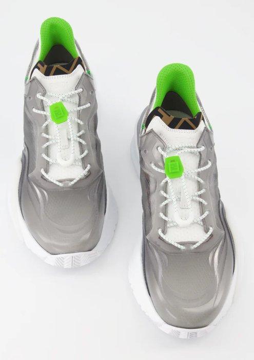 Fendi - Sneakers Fabric + CALF LEATHER/RUBBER GRIGIO +, Kleding | Heren, Schoenen