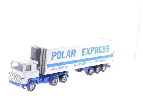 Schaal 1:50 Tekno Nederland Polar express Vrachtwagen met..., Hobby en Vrije tijd, Modelauto's | 1:50, Zo goed als nieuw, Tekno