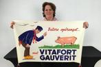 Marci Brussel - 1950s Lithografische reclame Affiche, Antiek en Kunst