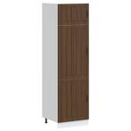 vidaXL Keukenkast Lucca bewerkt hout bruin eikenkleur, Verzenden, Nieuw