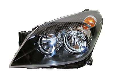 Opel Astra H Zwart Koplamp Links (Koplampen), Auto-onderdelen, Verlichting, Nieuw, Verzenden
