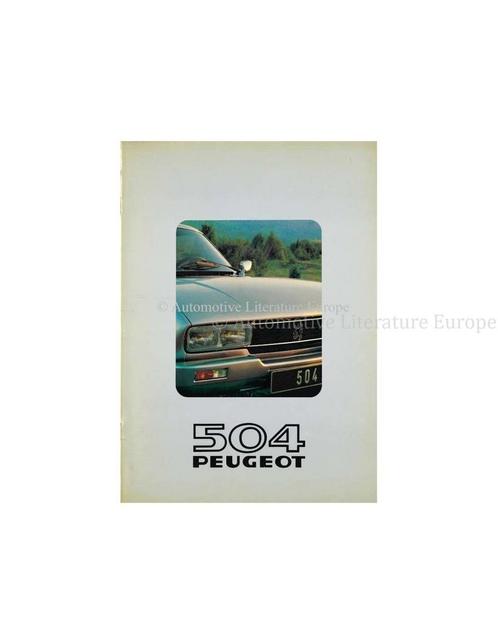 1980 PEUGEOT 504 COUPE | CABRIOLET BROCHURE FRANS, Boeken, Auto's | Folders en Tijdschriften