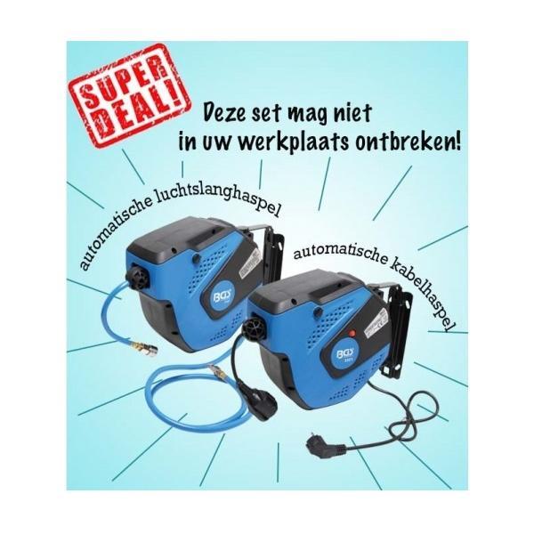 Superdeal - Lucht en Stroomhaspel (WERKPLAATSINRICHTING), Auto diversen, Autogereedschap, Nieuw, Verzenden