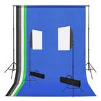 vidaXL Fotostudioset met softboxlampen en achtergronden, Audio, Tv en Foto, Fotografie | Fotostudio en Toebehoren, Verzenden, Nieuw