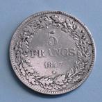Belgique. Léopold Ier. 5 Francs 1847 (Sans prix de réserve), Timbres & Monnaies