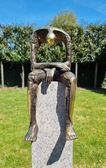 sculptuur, Melancholie - 38 cm - Brons beschikbaar voor biedingen