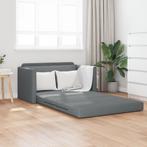vidaXL Vloersofa Bed 2-in-1 Donkergrijs 124x71x78 cm Stof, Verzenden, Nieuw