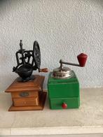 Koffiemolen (2) - hout, metaal, Antiek en Kunst, Curiosa en Brocante