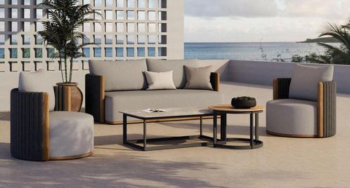 Tuinset loungeset bank met stoelen Nieuw, Jardin & Terrasse, Ensembles de jardin, Enlèvement