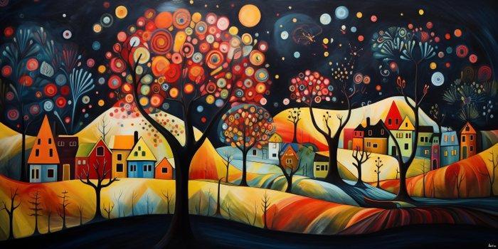 Felix van Horst - Celestial Village (XXL), Antiek en Kunst, Kunst | Designobjecten