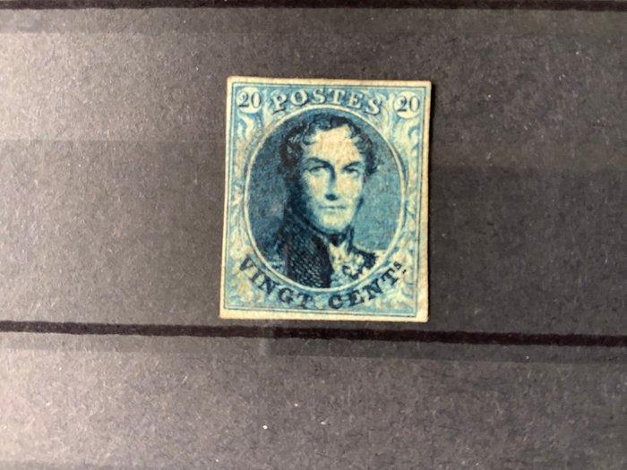 België 1861 - Koning Leopold I Medaillon 20 Cent - OBP 11, Postzegels en Munten, Postzegels | Europa | België