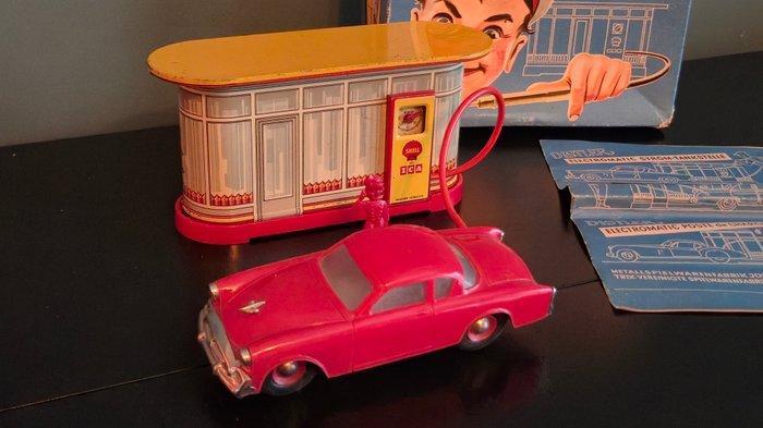 Distler - Blikken speelgoed - Studebaker Shell Gas Station, Antiek en Kunst, Antiek | Speelgoed