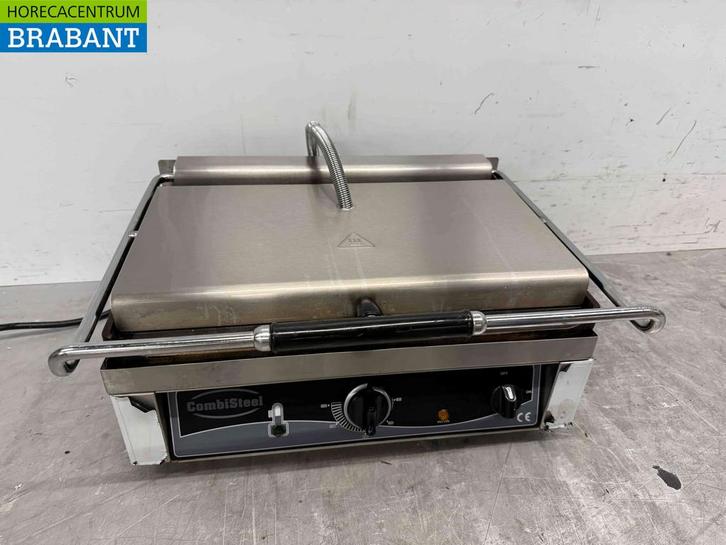 RVS Combisteel Contactgrill Paninigrill Grill Ribbel 230V, Zakelijke goederen, Horeca | Keukenapparatuur, Ophalen of Verzenden