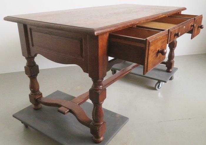 Schrijftafel - Eik - Massief, Antiek en Kunst, Curiosa en Brocante
