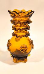 Gordiola - Vaas - Glas - Amberkleurig geblazen glas., Antiek en Kunst
