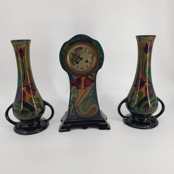 Klok  (3) - Plateelbakkerij Zuid-Holland -  Art Nouveau