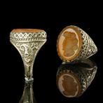 Ottomaanse Rijk Ring met carneool diepdruk met buste, Bijoux, Sacs & Beauté