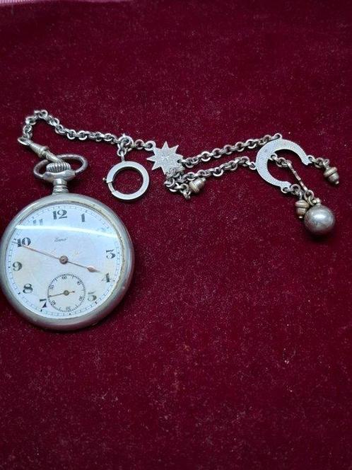 Zakhorloge - Emo - mooie ketting - 1900-1949, Handtassen en Accessoires, Horloges | Heren