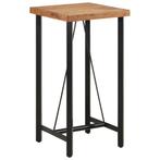 vidaXL Table de bar 55x55x107 cm bois massif dacacia et, Maison & Meubles, Verzenden, Neuf