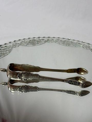 Suikertang - Vermeille - 1850-1900 - zilveren suikerknipje