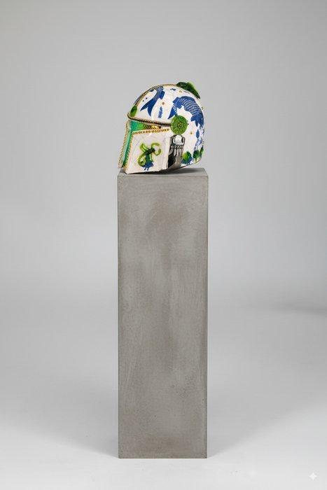Max Modolo - Mandalorian Helmet The Koi King · Porcellana, Antiek en Kunst, Kunst | Designobjecten