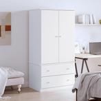 vidaXL Kledingkast ALTA 90x55x170 cm massief grenenhout wit, Huis en Inrichting, Kasten | Kleerkasten, Verzenden, Nieuw