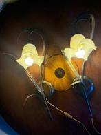 Massive - Plafondlamp (2) - Glas-in-lood - Art deco hanglamp
