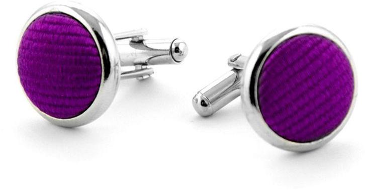 Zijde Manchetknoop Aubergine F28 maat  Heren, Handtassen en Accessoires, Manchetknopen, Nieuw, Verzenden