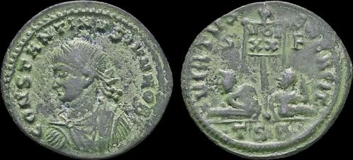 316-337ad Roman Constantine Ii, as Caesar Ae follis two s..., Postzegels en Munten, Munten en Bankbiljetten | Verzamelingen, Verzenden