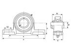 Lagerblok Staand UCP - Inch 2 gaten UCP207-20 (Werktuigen), Ophalen of Verzenden