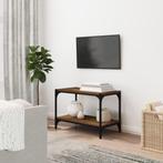vidaXL Tv-meubel 60x33x41 cm bewerkt hout en staal bruin, Huis en Inrichting, Kasten |Televisiemeubels, Verzenden, Nieuw