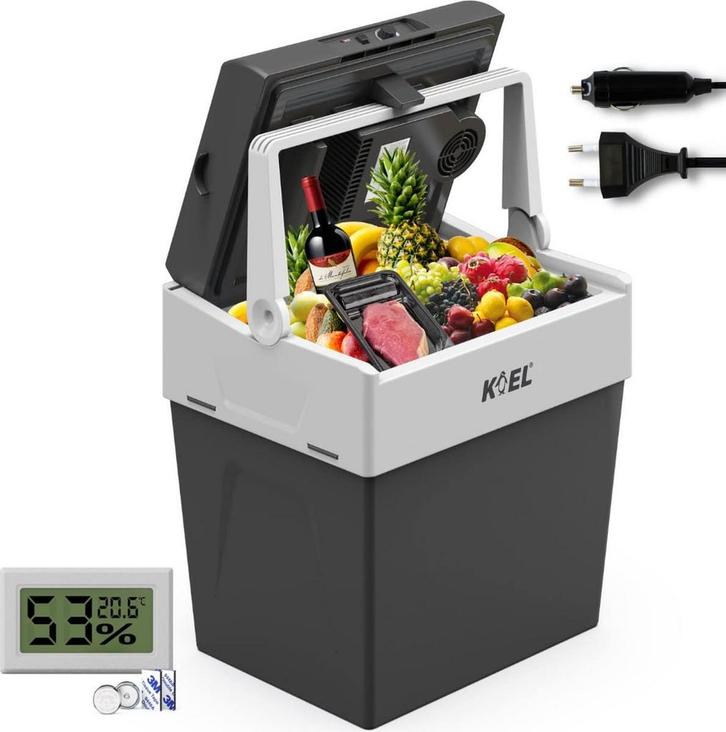 KOEL Boks 30 Koelbox Elektrisch 12V en 230 Volt voor Auto -, Caravanes & Camping, Glacières, Envoi