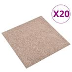 vidaXL Tapijttegels 20 st 5 m² 50x50 cm beige, Doe-het-zelf en Bouw, Verzenden, Nieuw