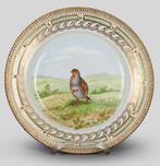 Royal Copenhagen - Bord - Fauna Danica - 24 kt goud - Perdix, Antiek en Kunst