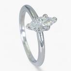 Ring - 14 karaat Witgoud, IGI Antwerpen - 0.50ct. tw., Handtassen en Accessoires, Ringen, Nieuw