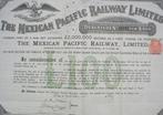 paper - Speelgoed 7 x Stocks 1 x Mexican Pacific Railway 100, Antiek en Kunst