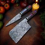 Kitchen knife - D2 Tool Steel with Geometrical Pattern,