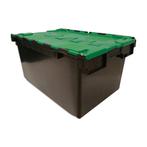 Distributiebak 710x460x360 mm PP Zwart met groene deksel, Doe-het-zelf en Bouw, Kratten en Dozen, Ophalen of Verzenden, Nieuw