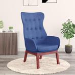 vidaXL Relaxstoel stof blauw, Huis en Inrichting, Fauteuils, Verzenden, Nieuw