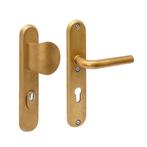 SKG3 veiligheidsbeslag Luzern PVD messing getrommeld PC 7..., Ophalen of Verzenden, Klink of Kruk