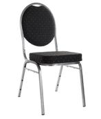 Huren: Stapelbare stackchair stoel kleur zwart, Nieuw in verpakking