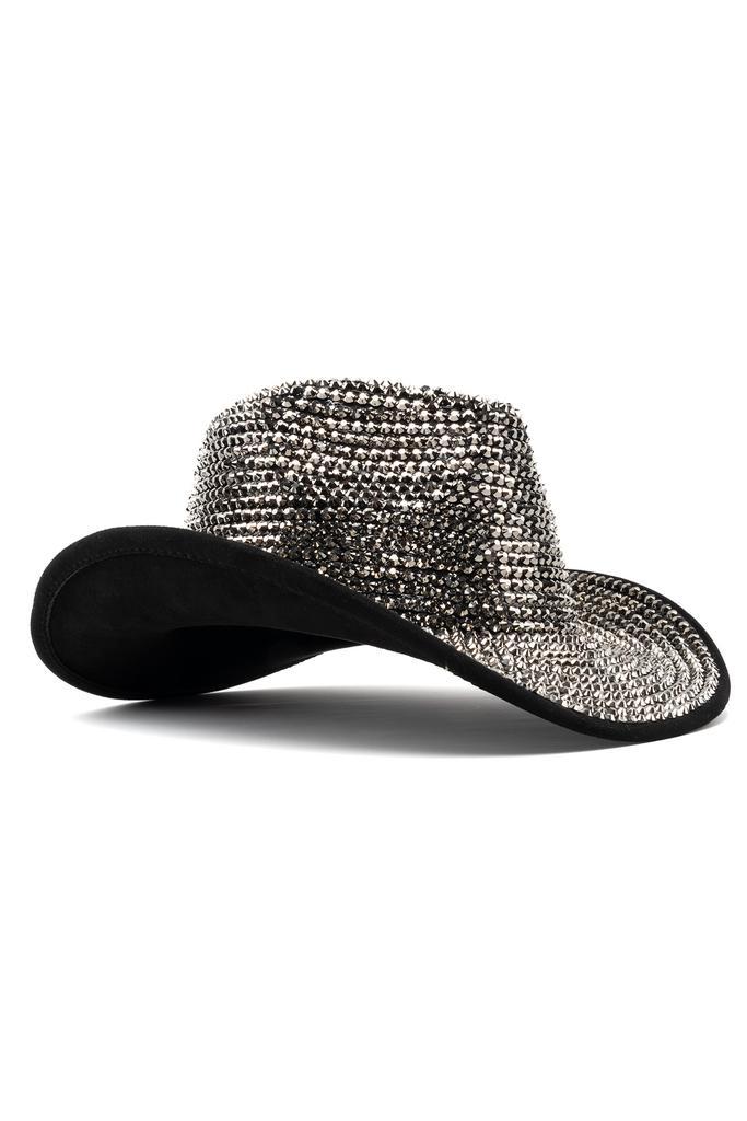 Cowboyhoed Grijs Strass Steentjes Grijze Cowgirl Western Hoe, Vêtements | Femmes, Costumes de carnaval & Vêtements de fête, Enlèvement ou Envoi